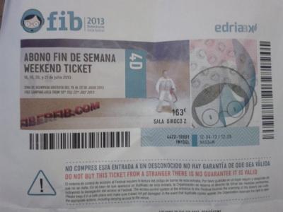 Vendo boli bic y regalo un abono para el FIB 2013